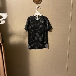 Russell Athletic Black and Gray Kids Jersey